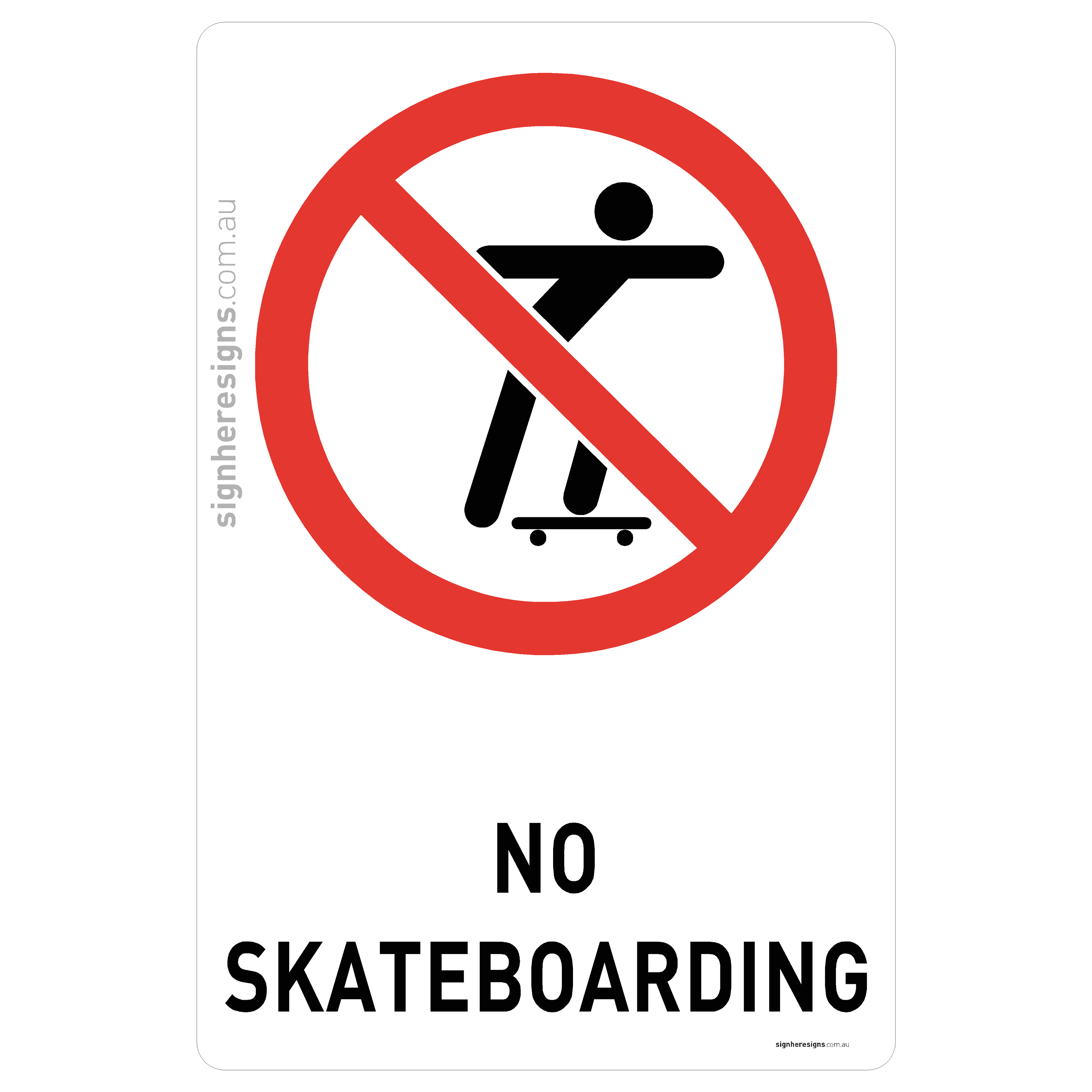No Skateboarding