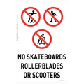 No Skateboards Rollerblades Or Scooters
