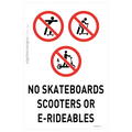 No Skateboards Scooters Or E-Rideables
