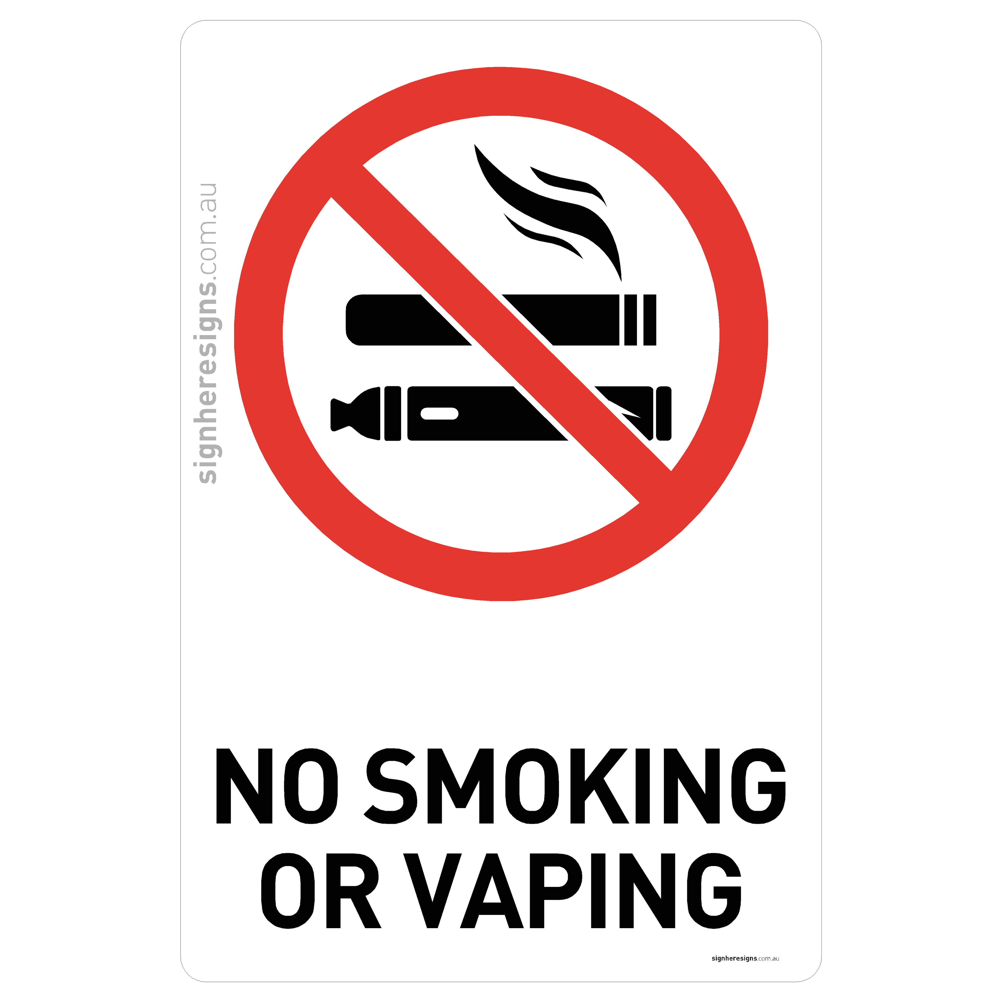 No Smoking Or Vaping
