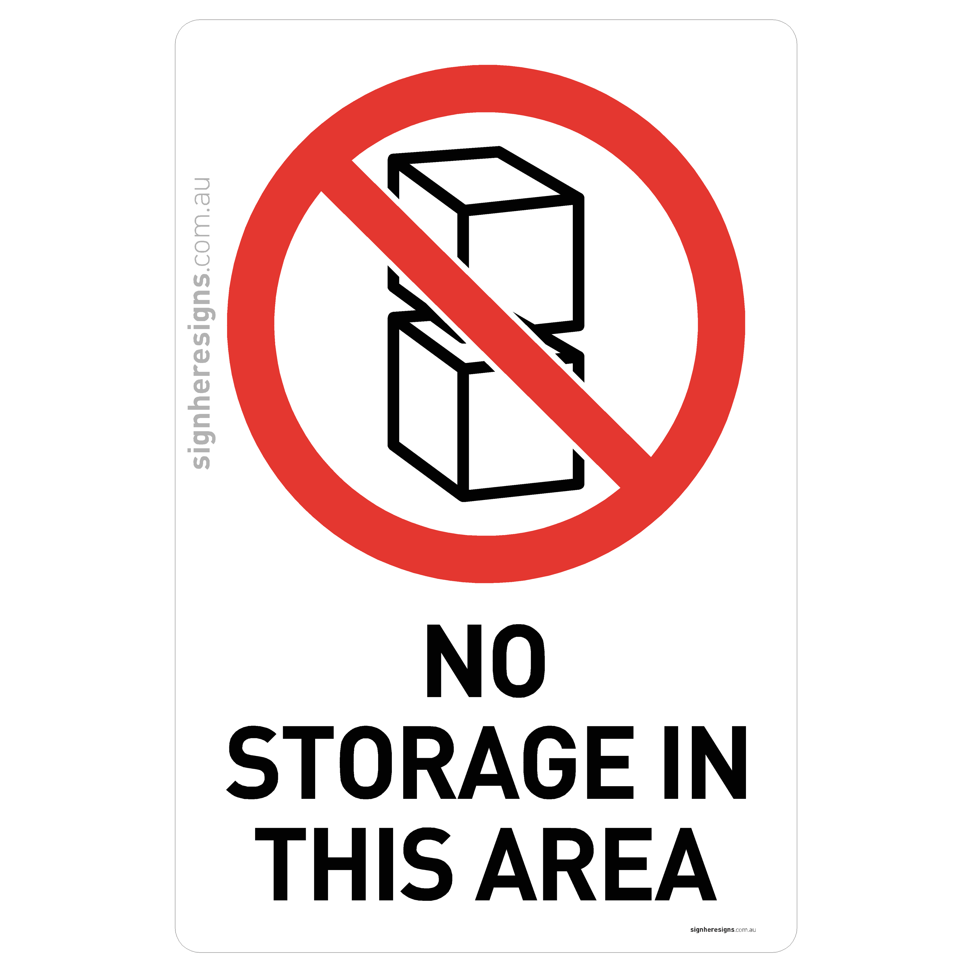 No Storage In This Area
