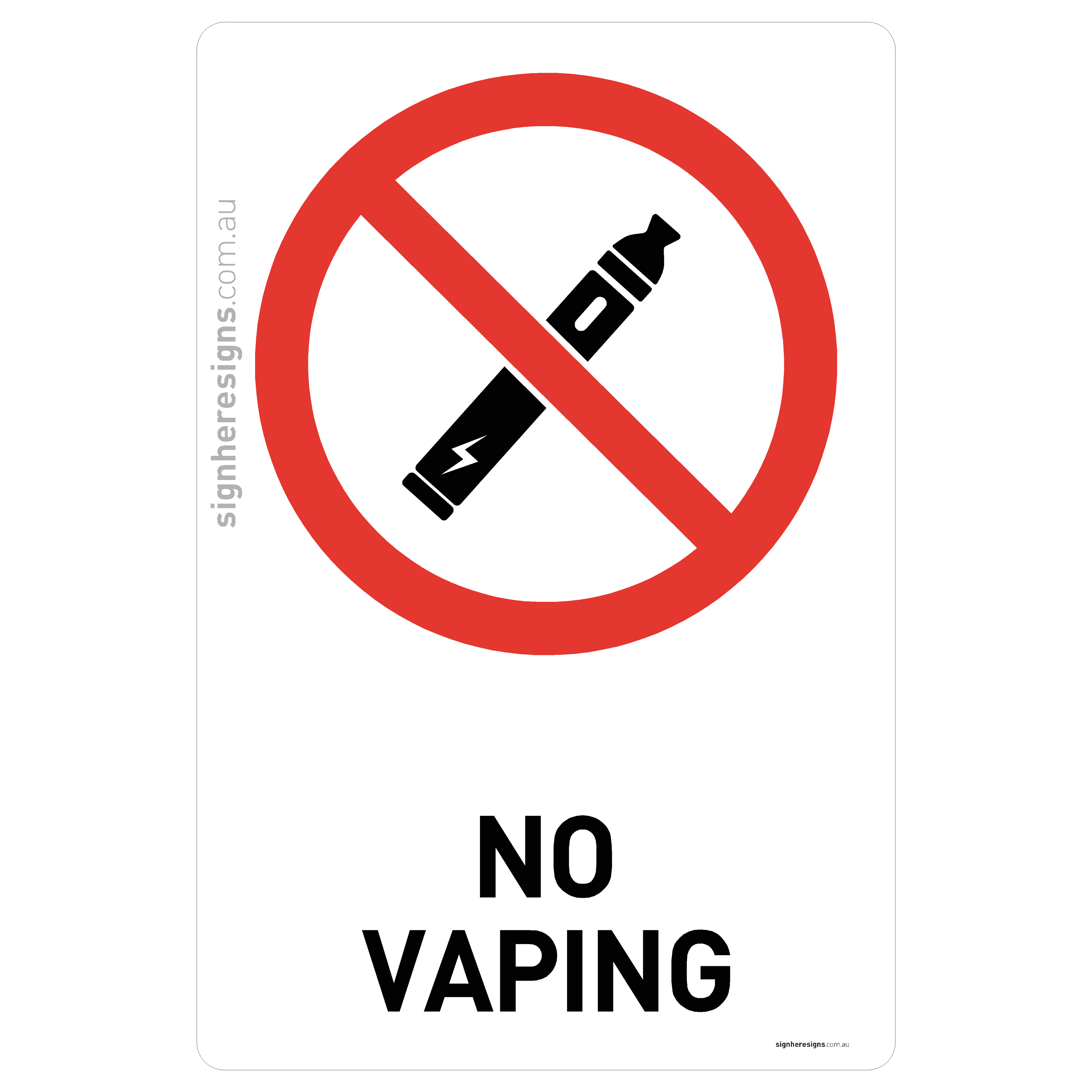 No Vaping