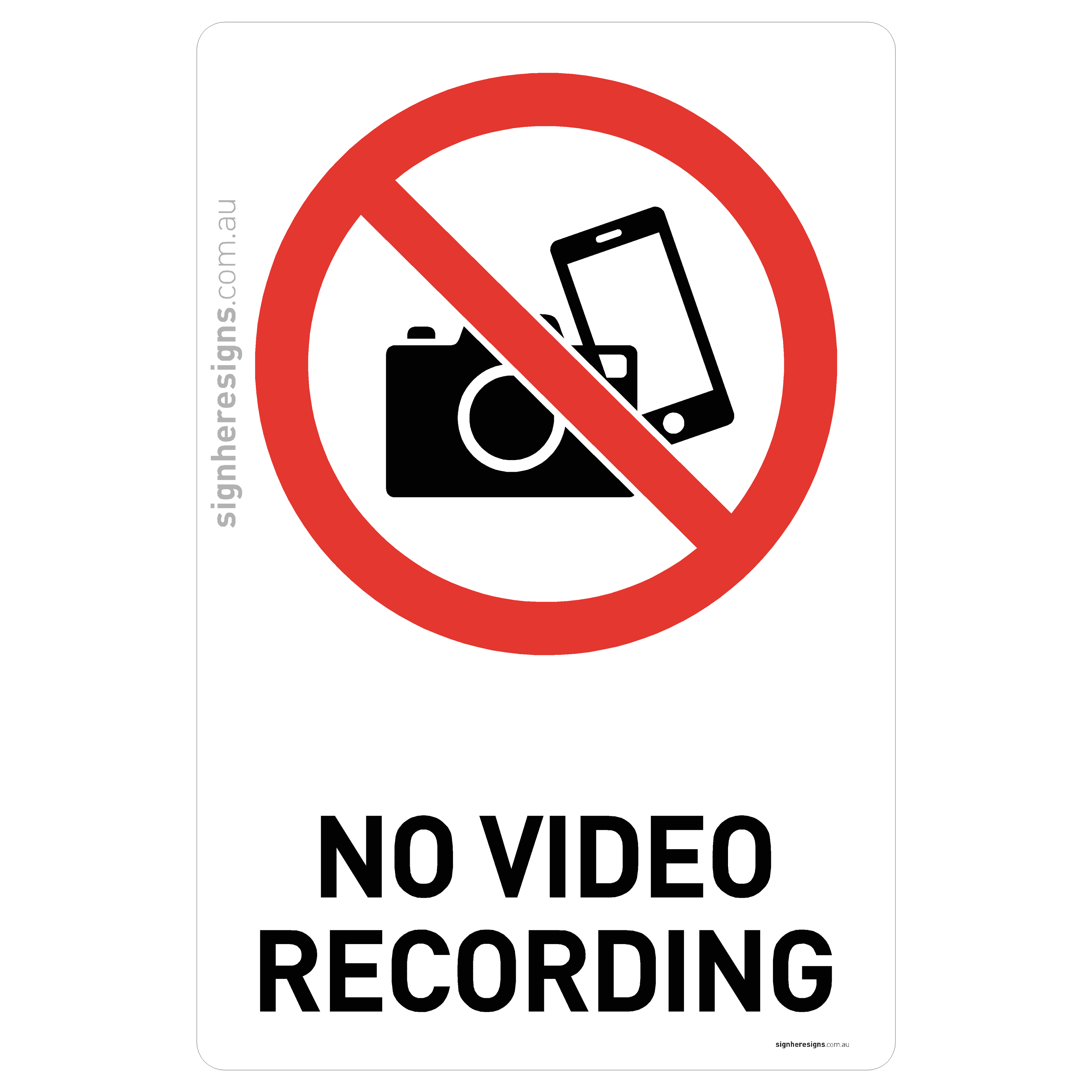 No Video Recording