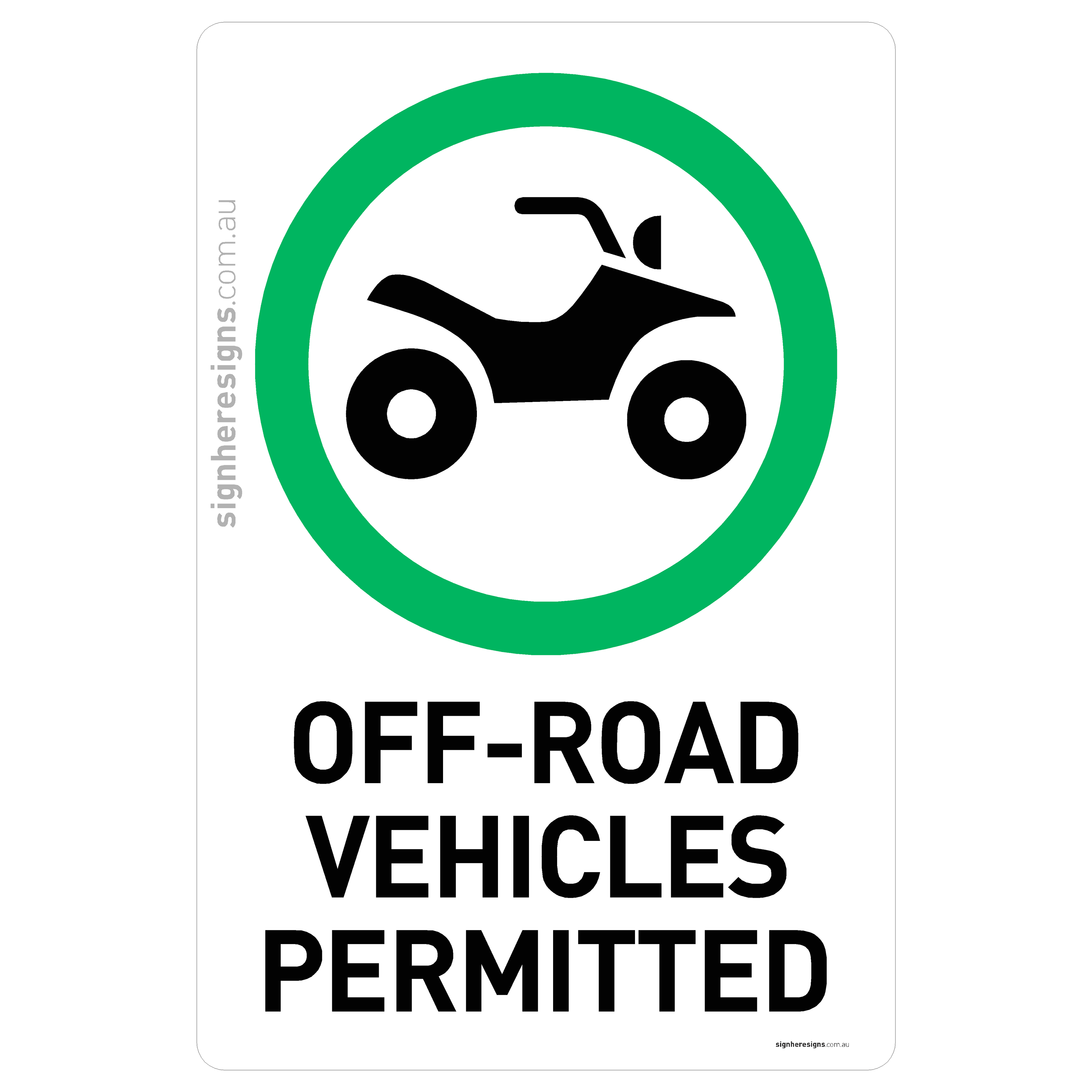 Off Road Vehicles Permitted