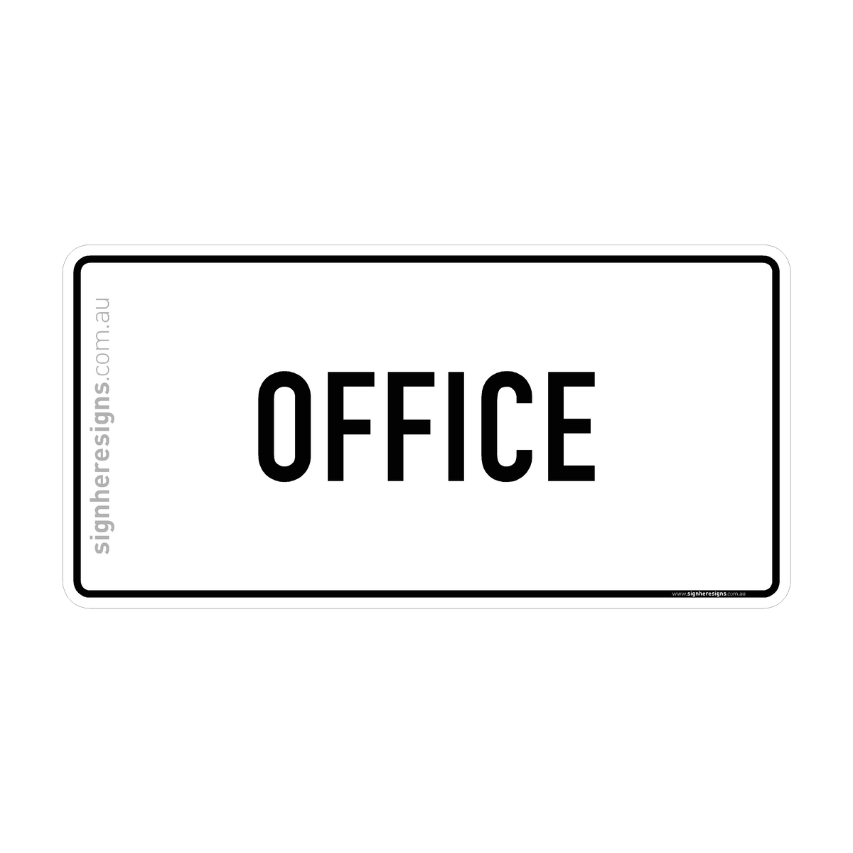 Office At Rear Sign Office Sign - Directional – Sign Here Signs