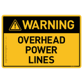 Overhead Power Lines - Warning