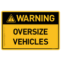 Oversize Vehicles - Warning