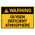 Oxygen Deficient Atmosphere - Warning