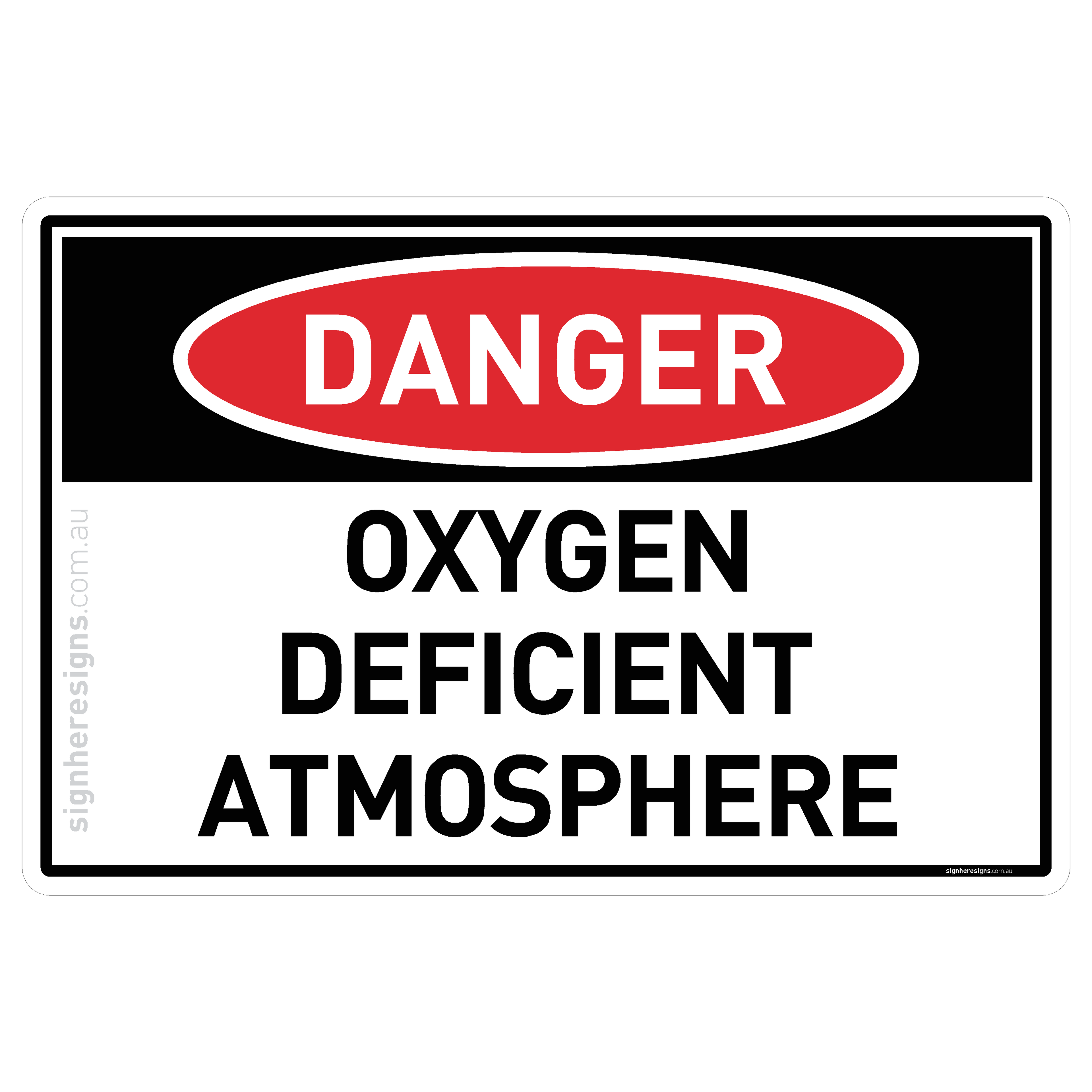 Oxygen Deficient Atmosphere - Danger