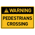 Pedestrians Crossing - Warning