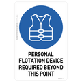 Personal Flotation Device Required Beyond This Point