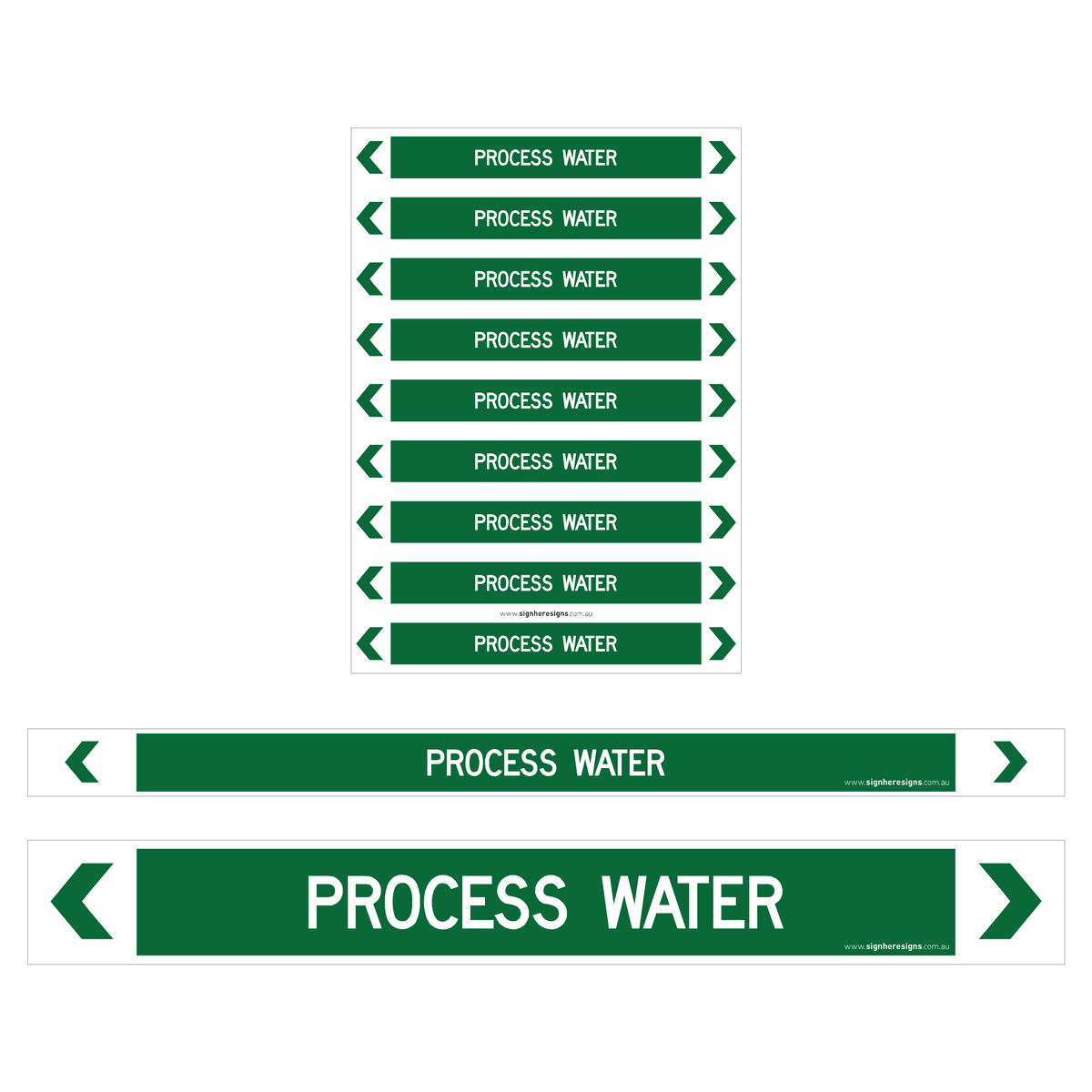 Process Water Pipe Markers