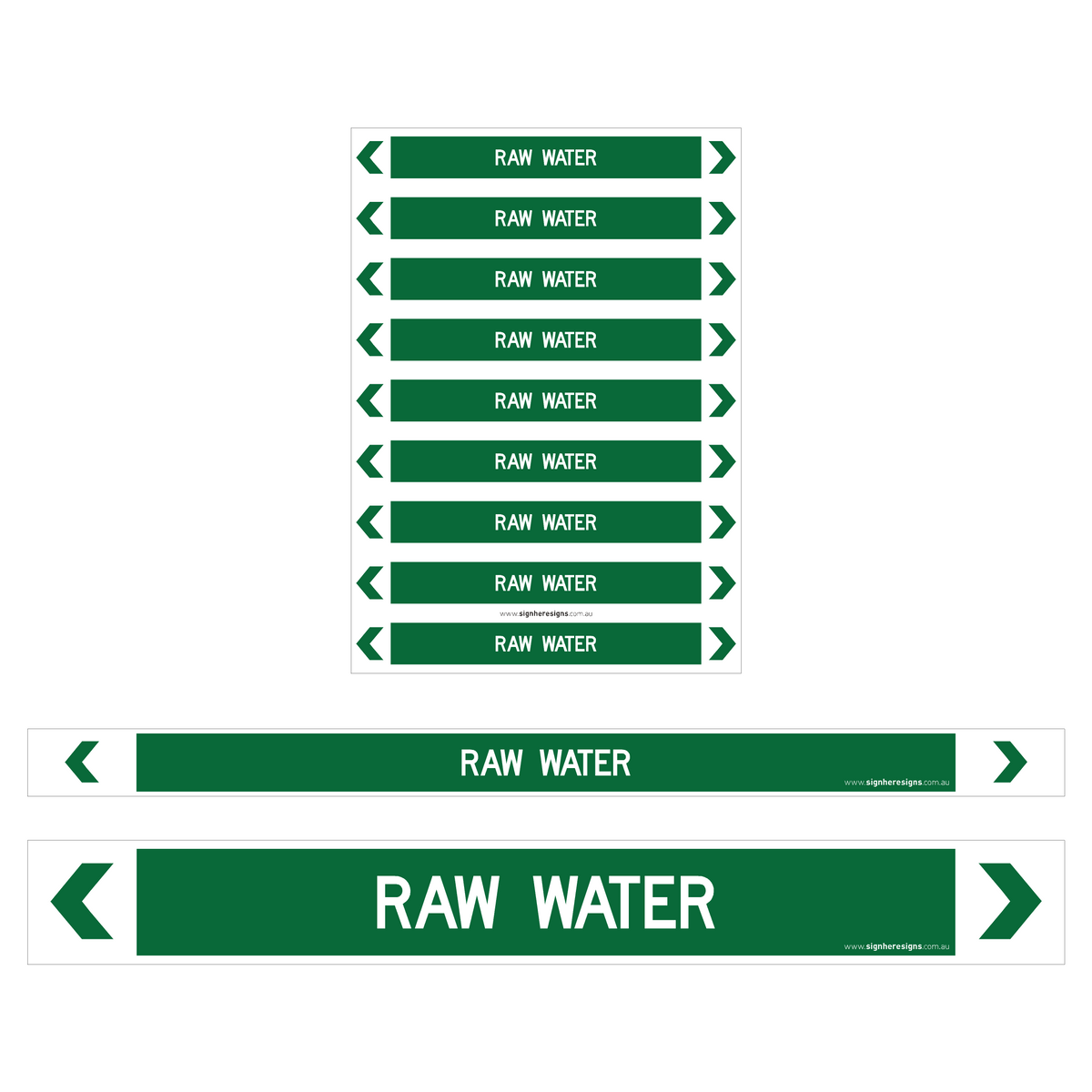 Raw Water Pipe Markers