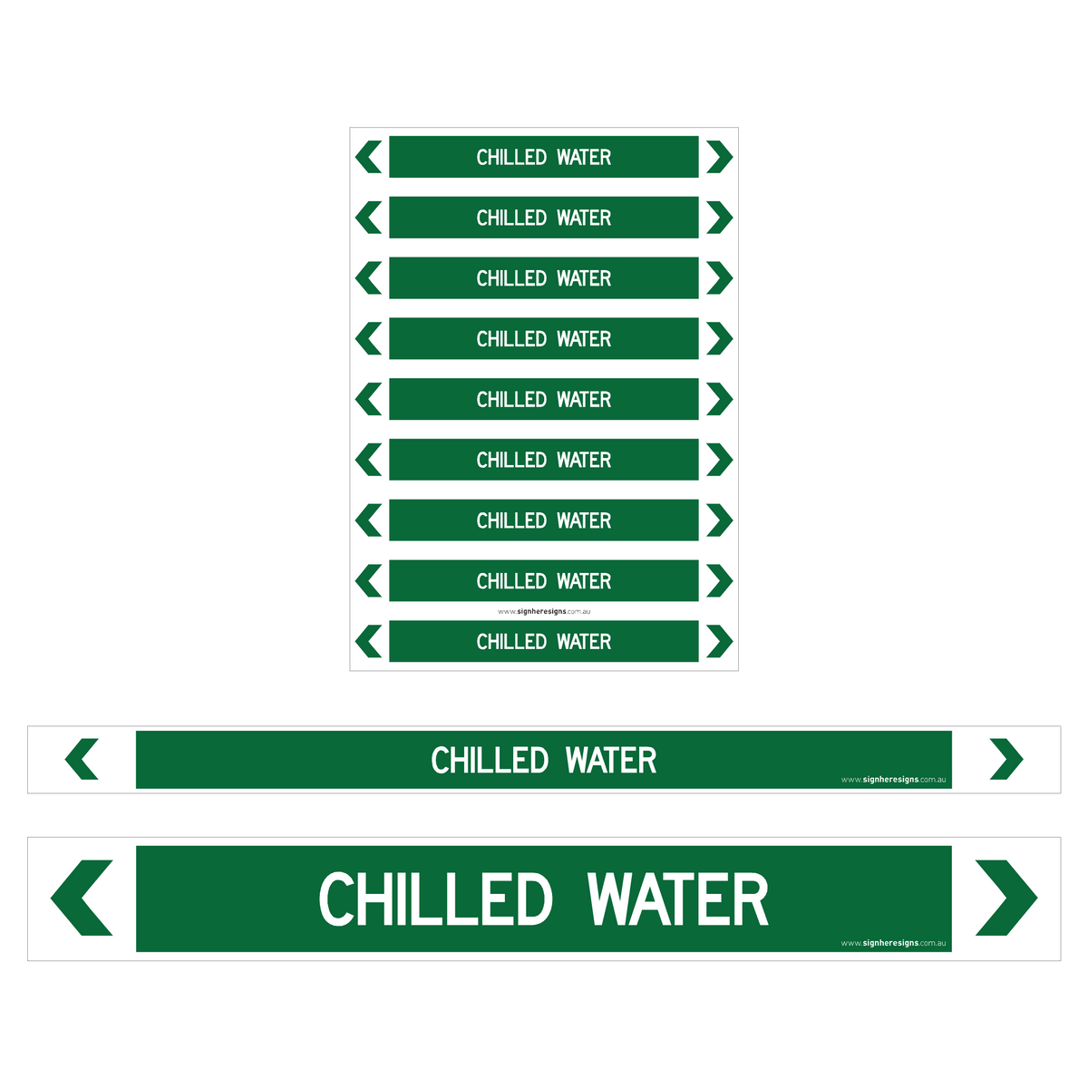 Chilled Water Pipe Markers