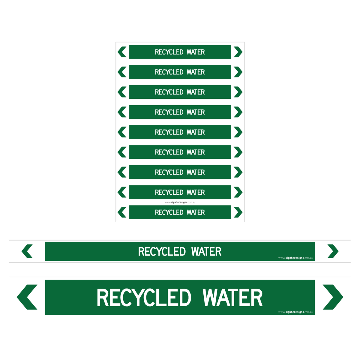 Recycled Water Pipe Markers
