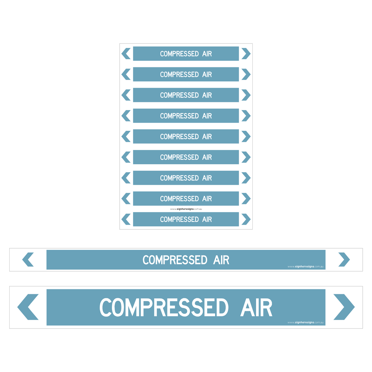 Compressed Air Pipe Markers