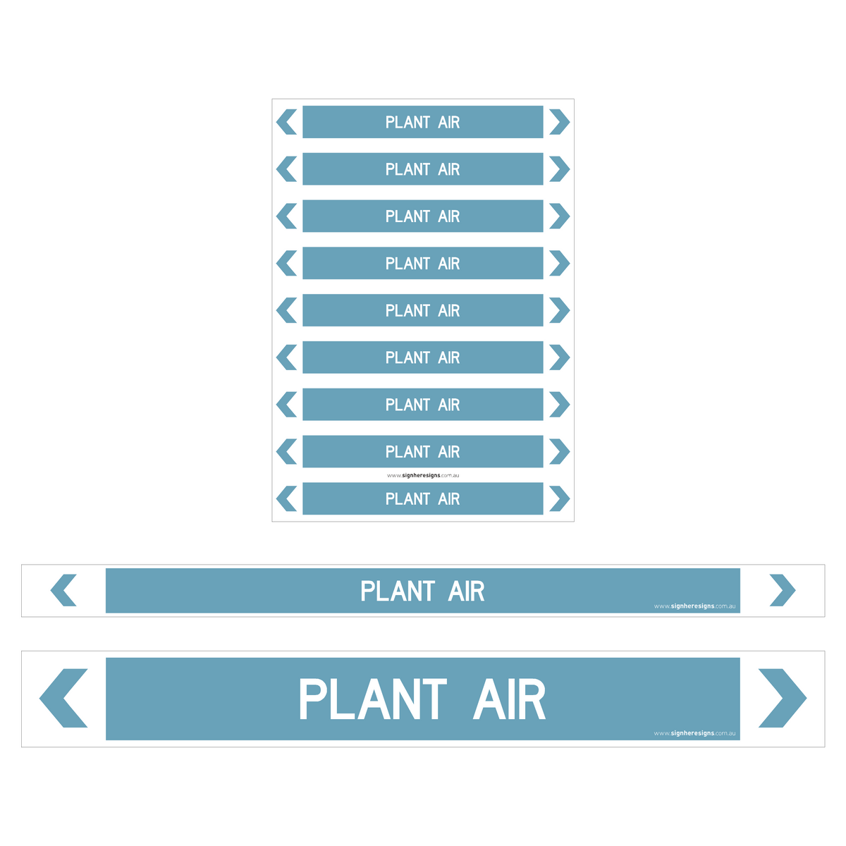 Plant Air Pipe Markers