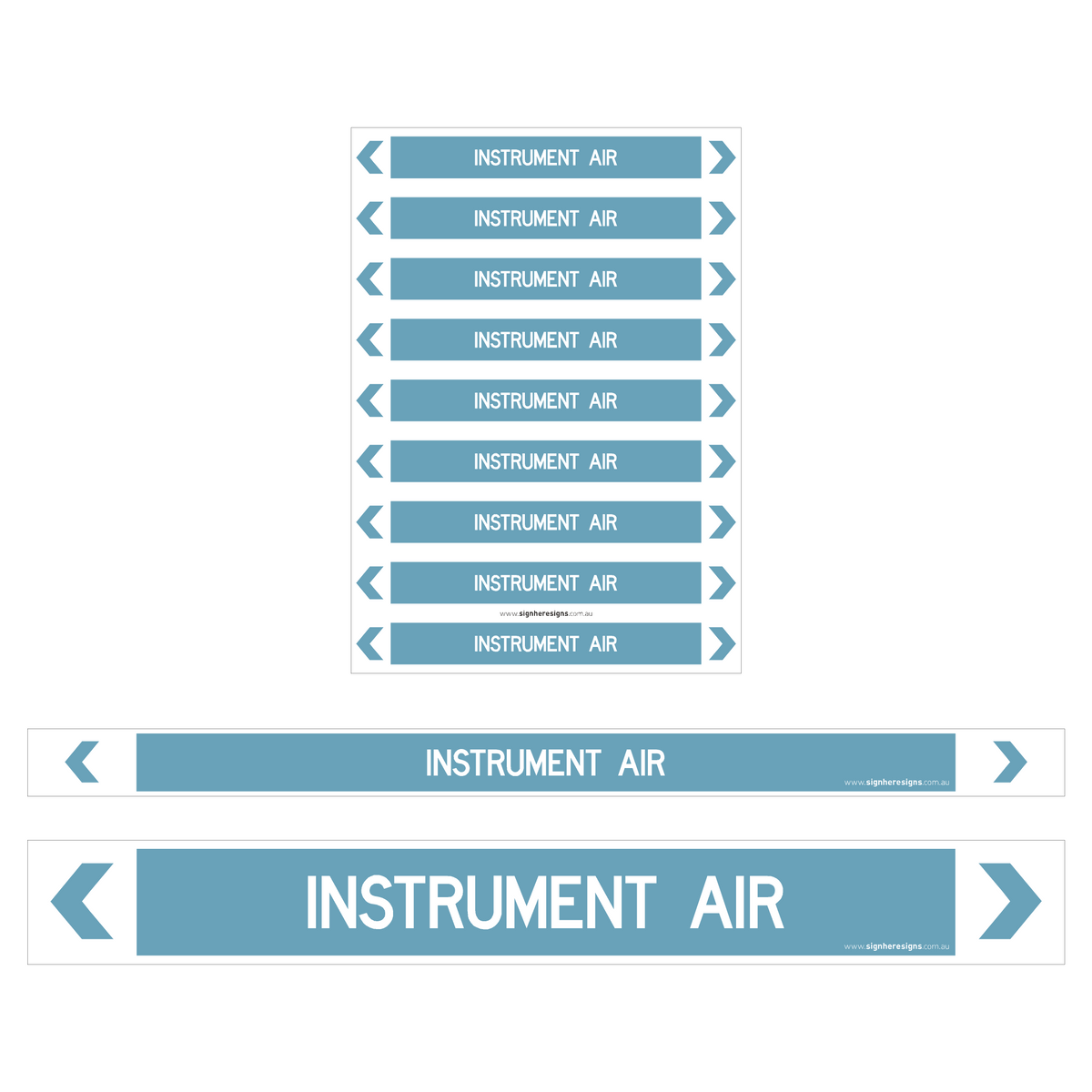 Instrument Air Pipe Markers