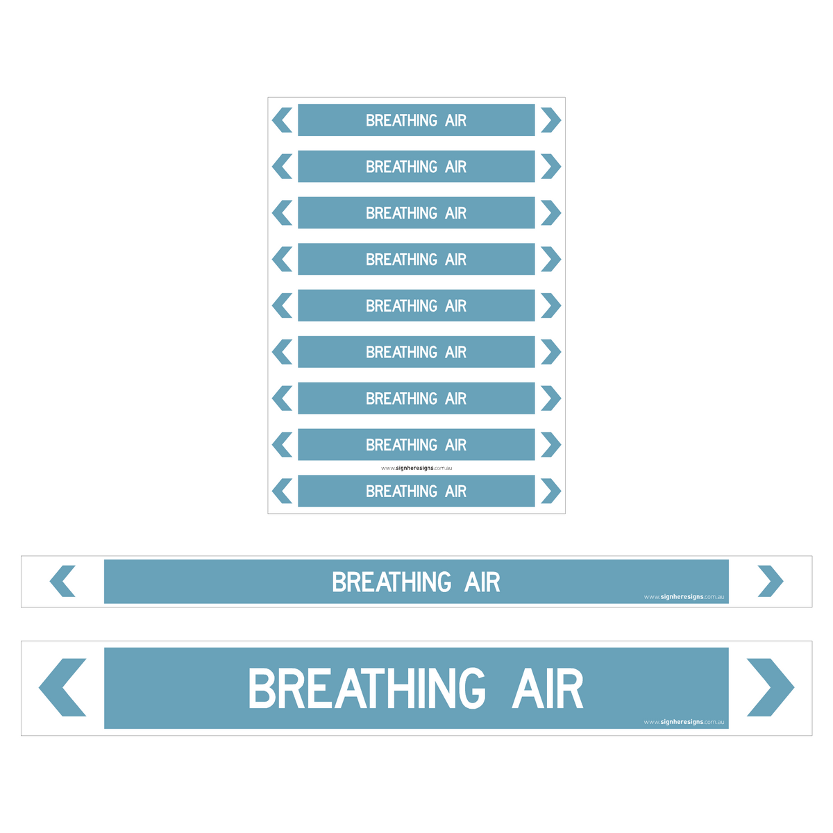 Breathing Air Pipe Markers