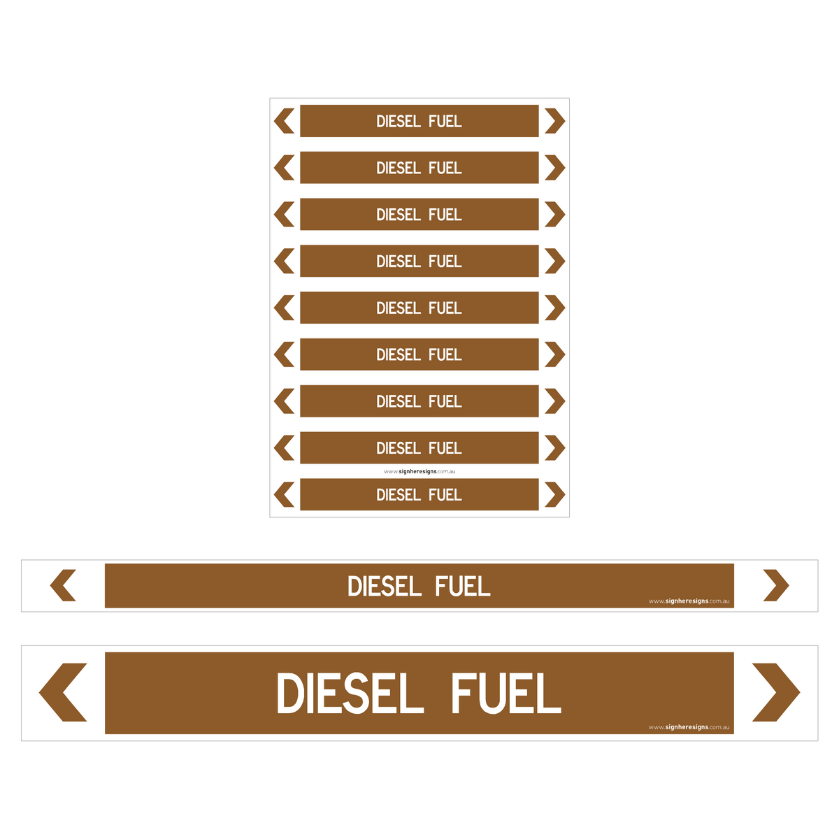 Diesel Fuel Pipe Markers