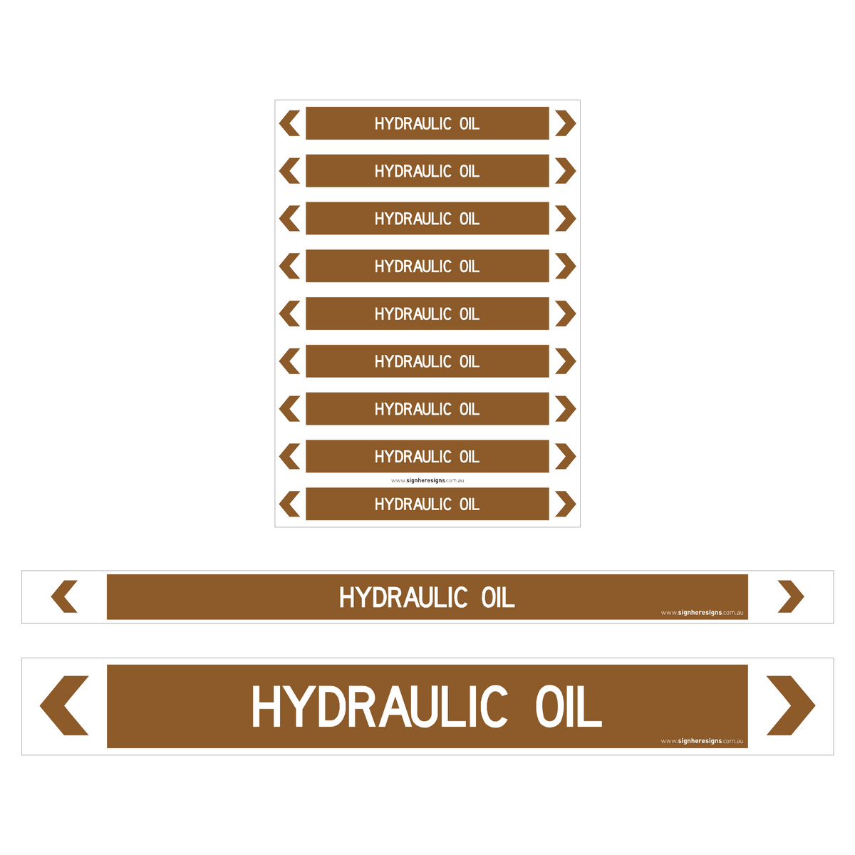 Hydraulic Oil Pipe Markers