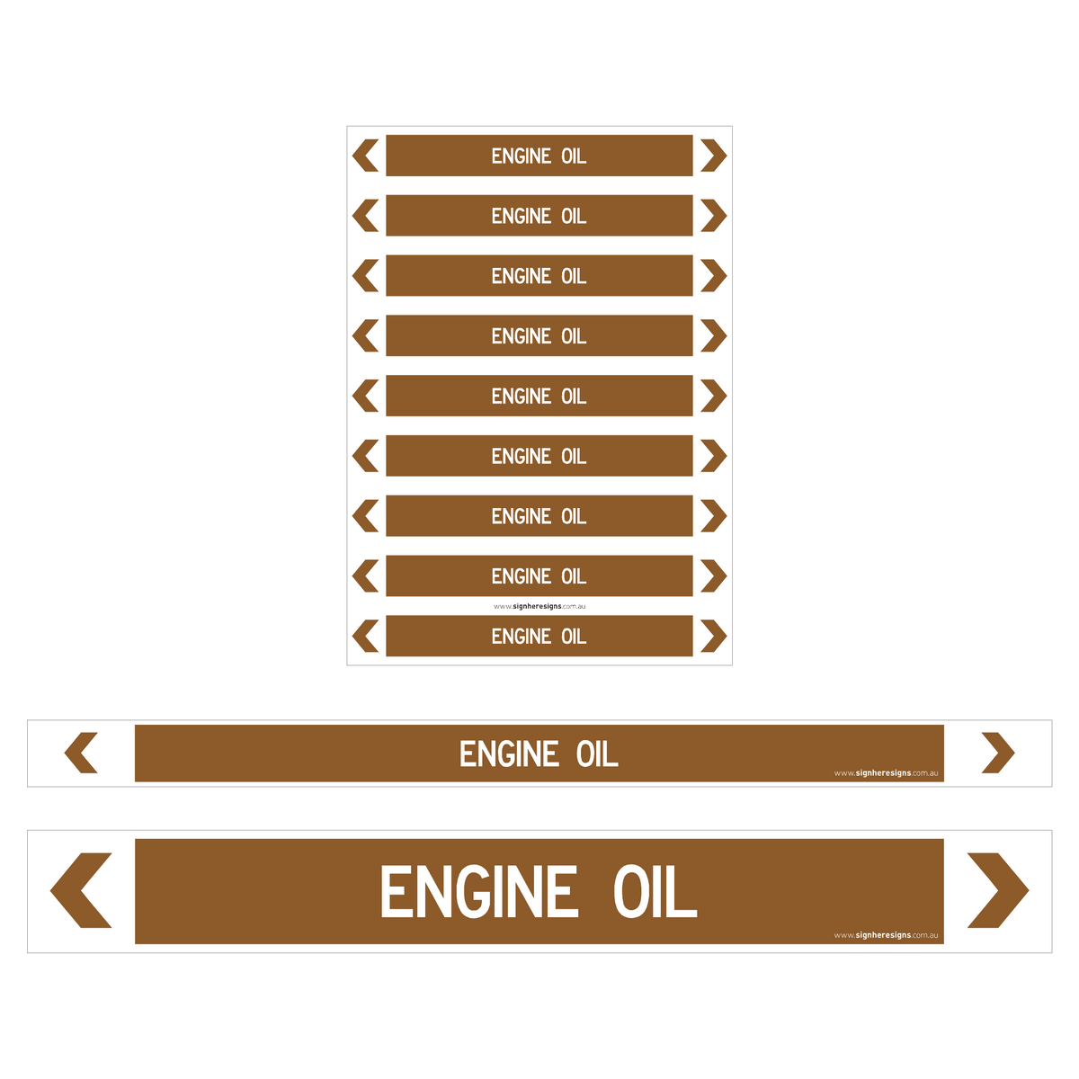 Engine Oil Pipe Markers