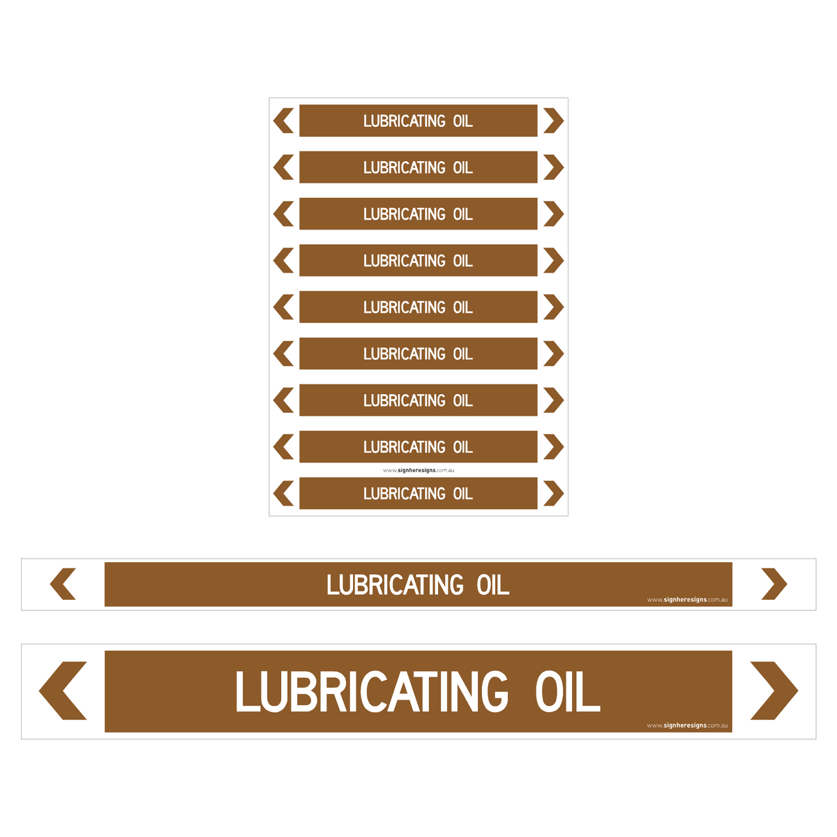 Lubricating Oil Pipe Markers
