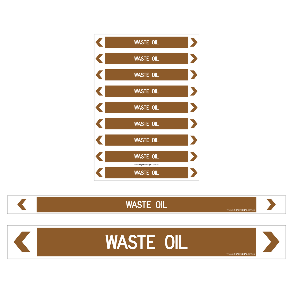Waste Oil Pipe Markers