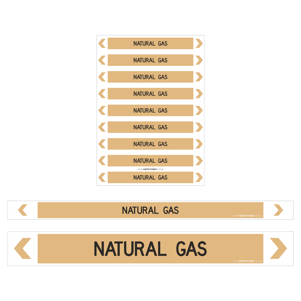 Natural Gas Pipe Markers