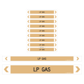 LP Gas Pipe Markers