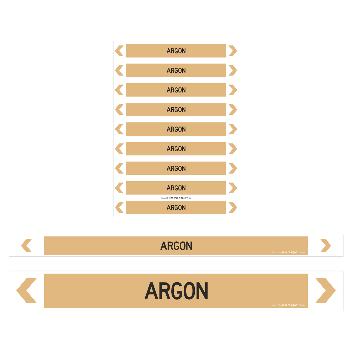 Argon Pipe Markers