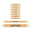 Acetylene Pipe Markers