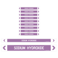 Sodium Hydroxide Pipe Markers