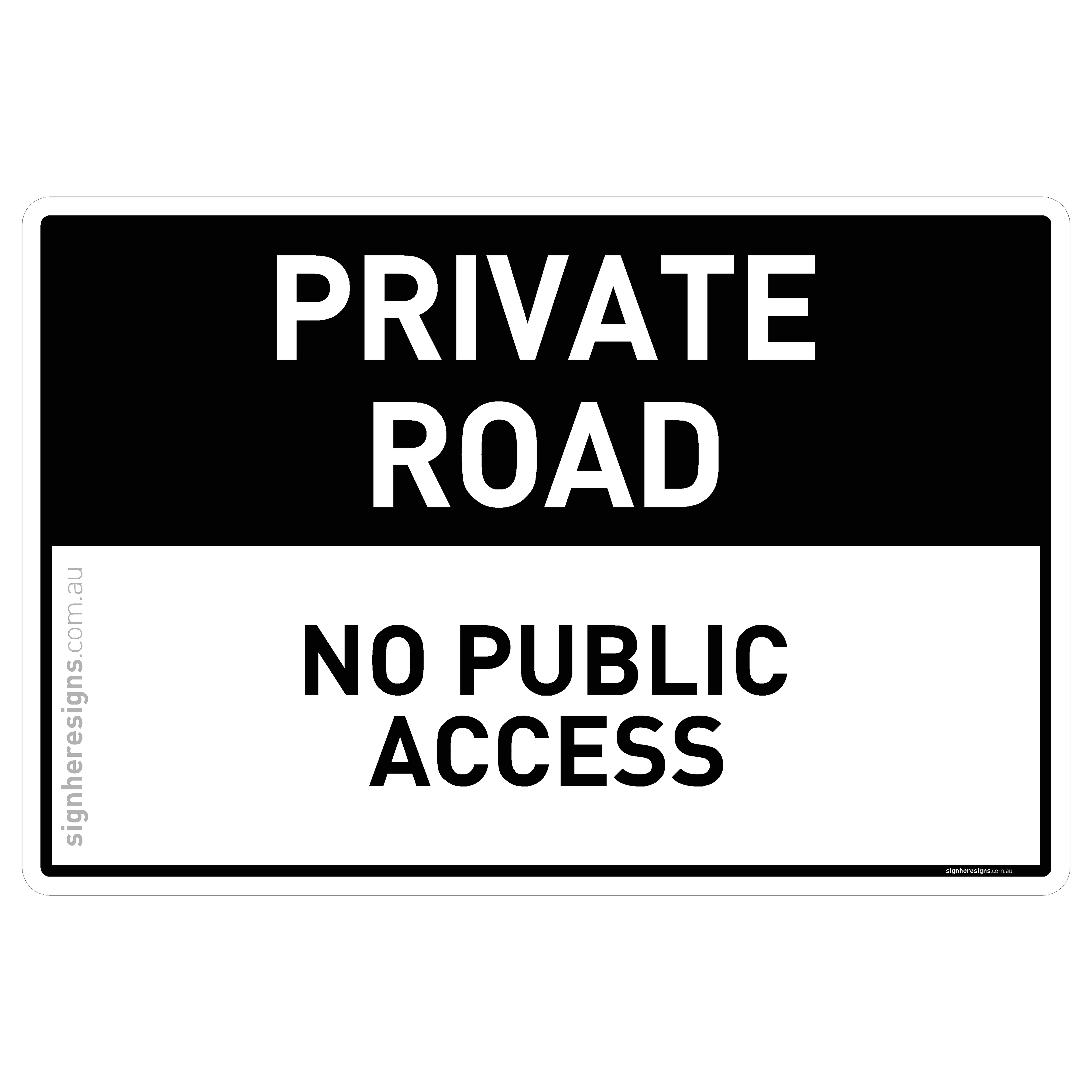 Private Road - No Public Access