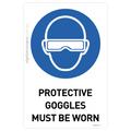 Protective Goggles Must Be Worn
