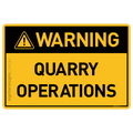 Quarry Operations - Warning