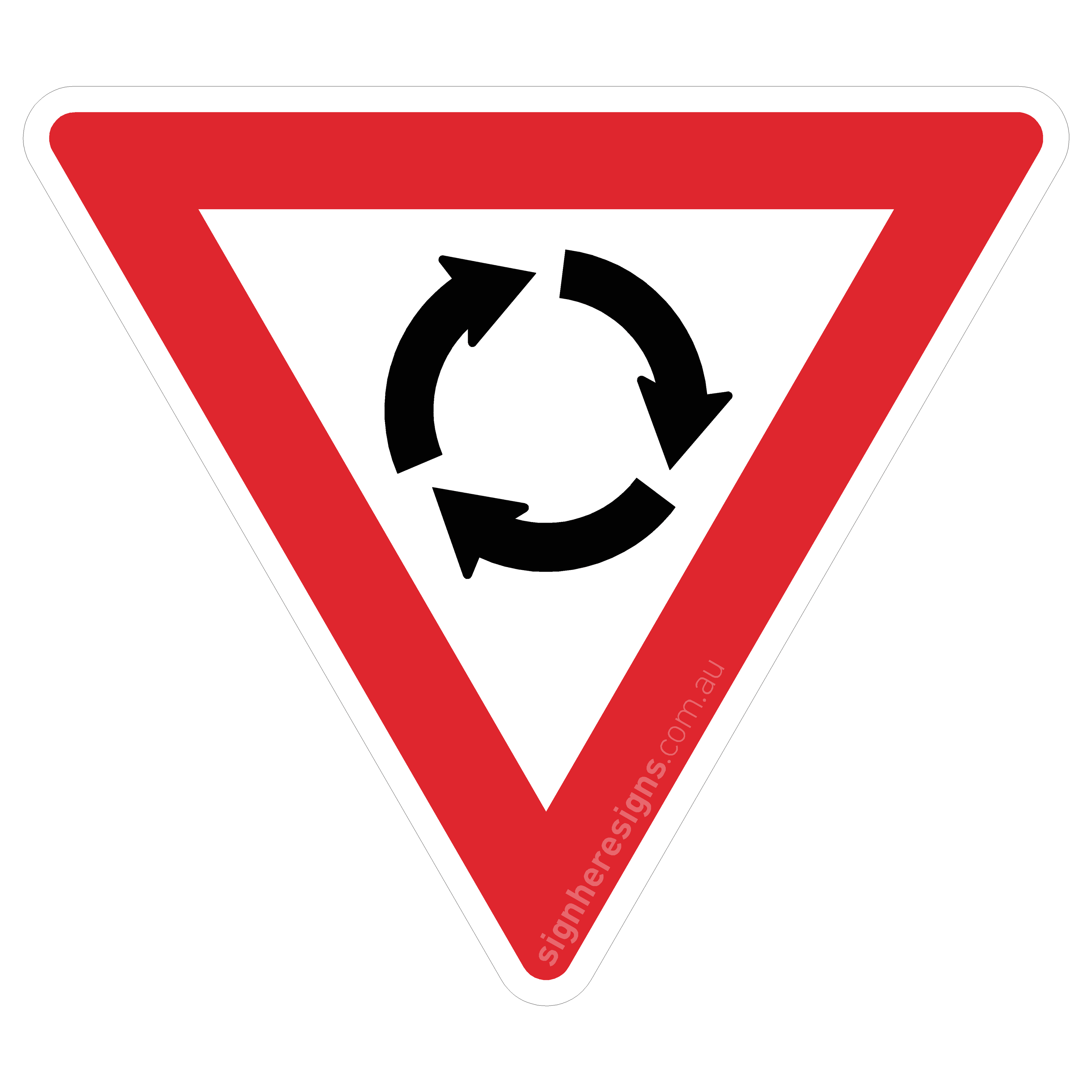 R1-3 Roundabout - Traffic Sign