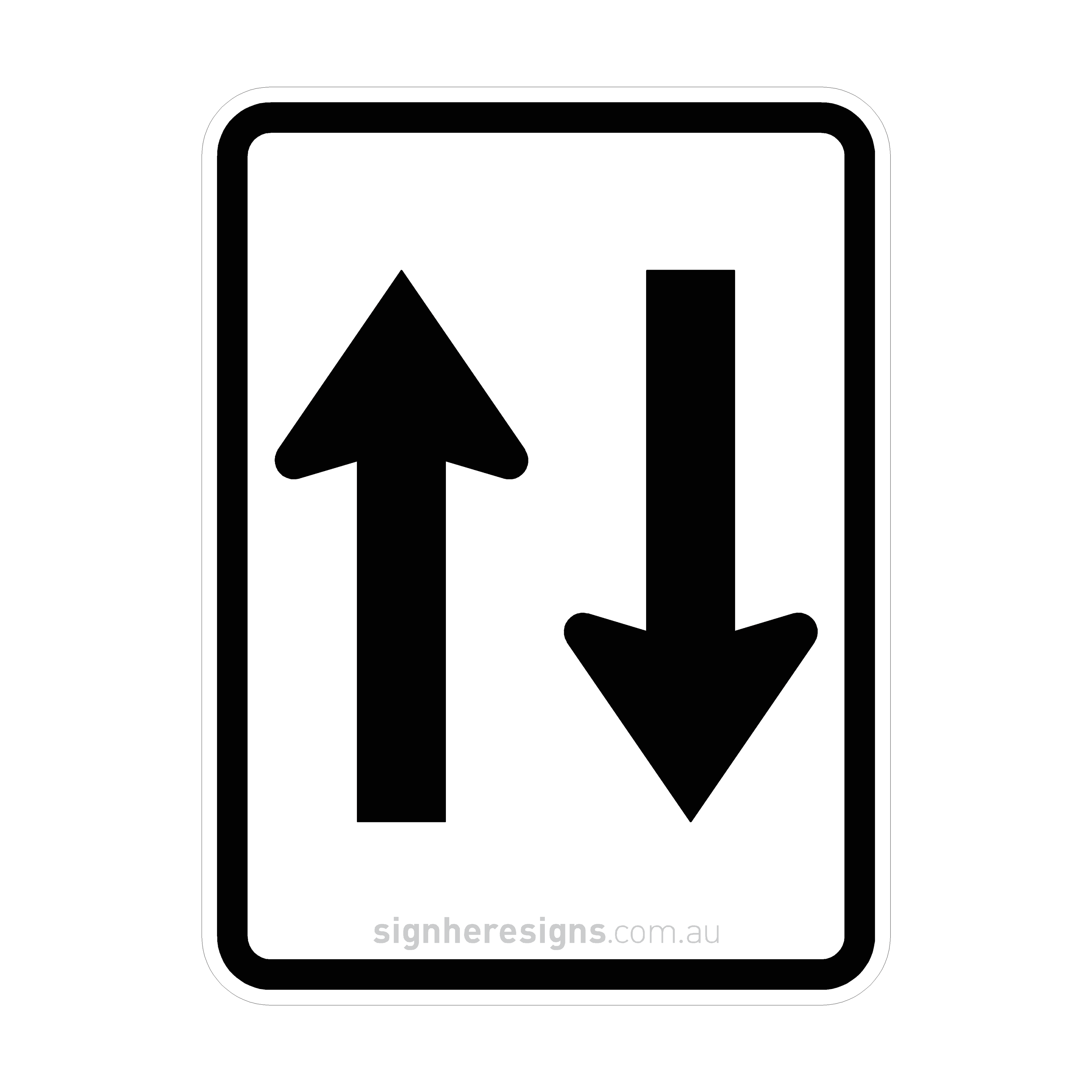 R2-11 Two Way - Traffic Sign