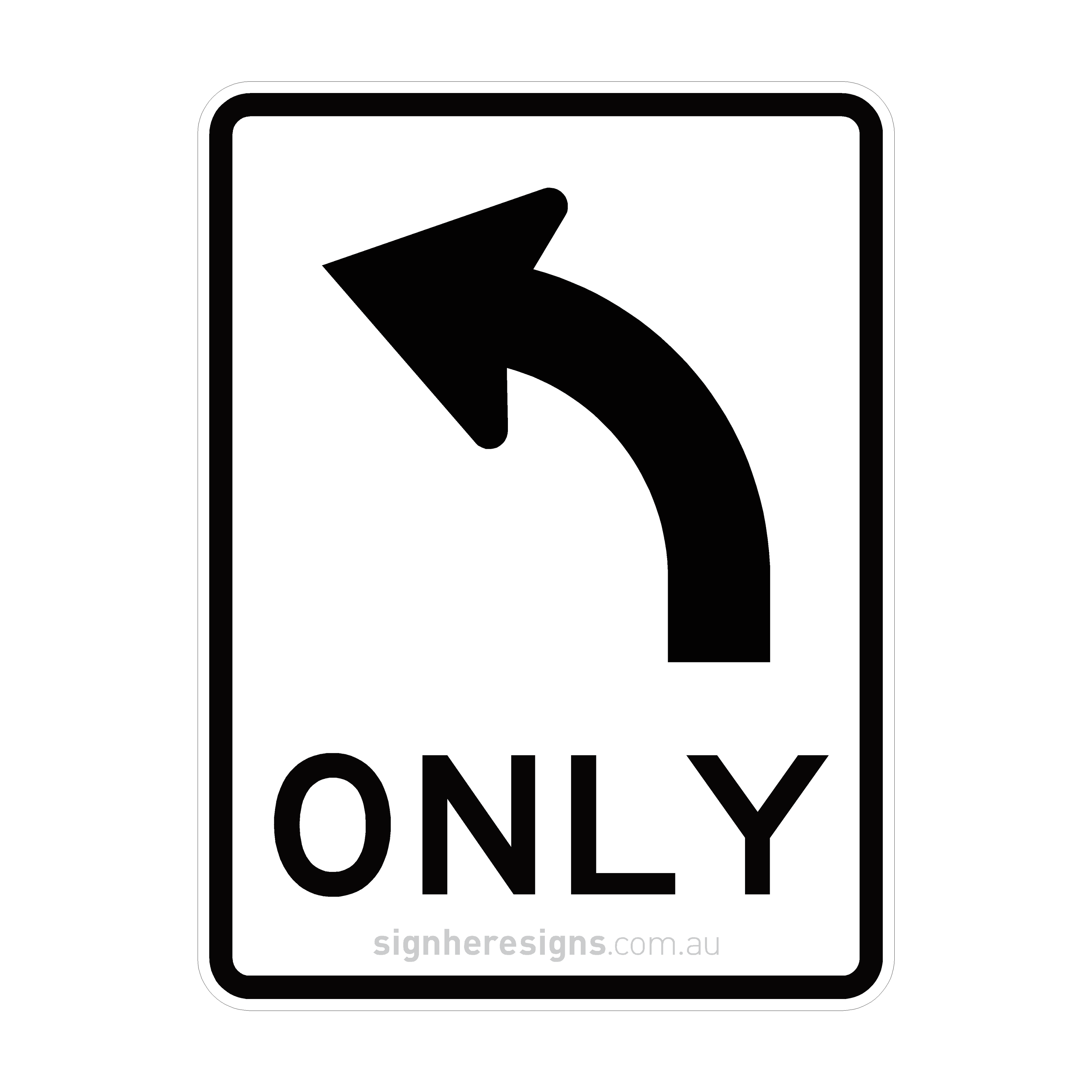 R2-14(L) All Traffic Turn Left - Traffic Sign