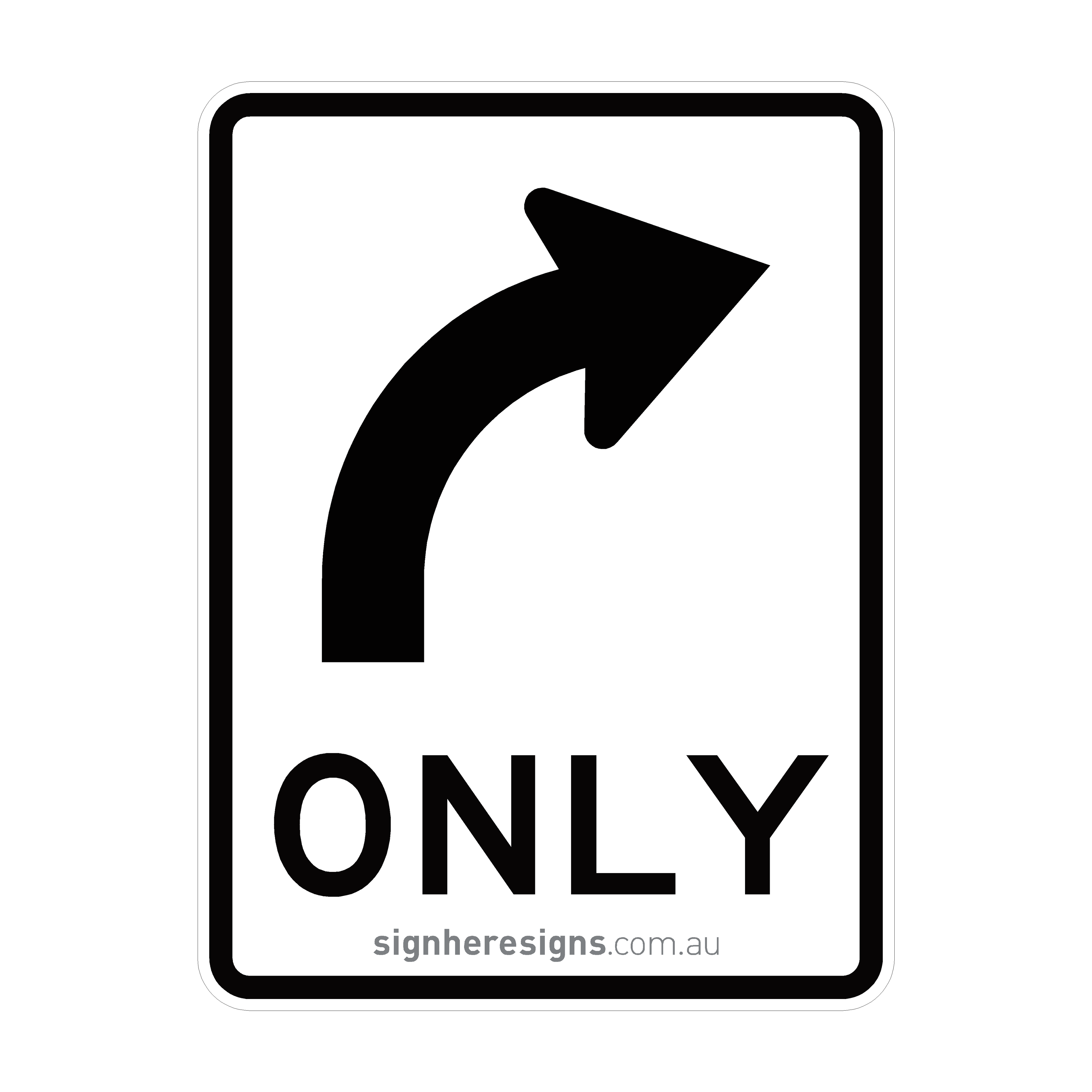 R2-14(R) All Traffic Turn Right - Traffic Sign