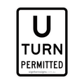 R2-15 U Turn Permitted - Traffic Sign