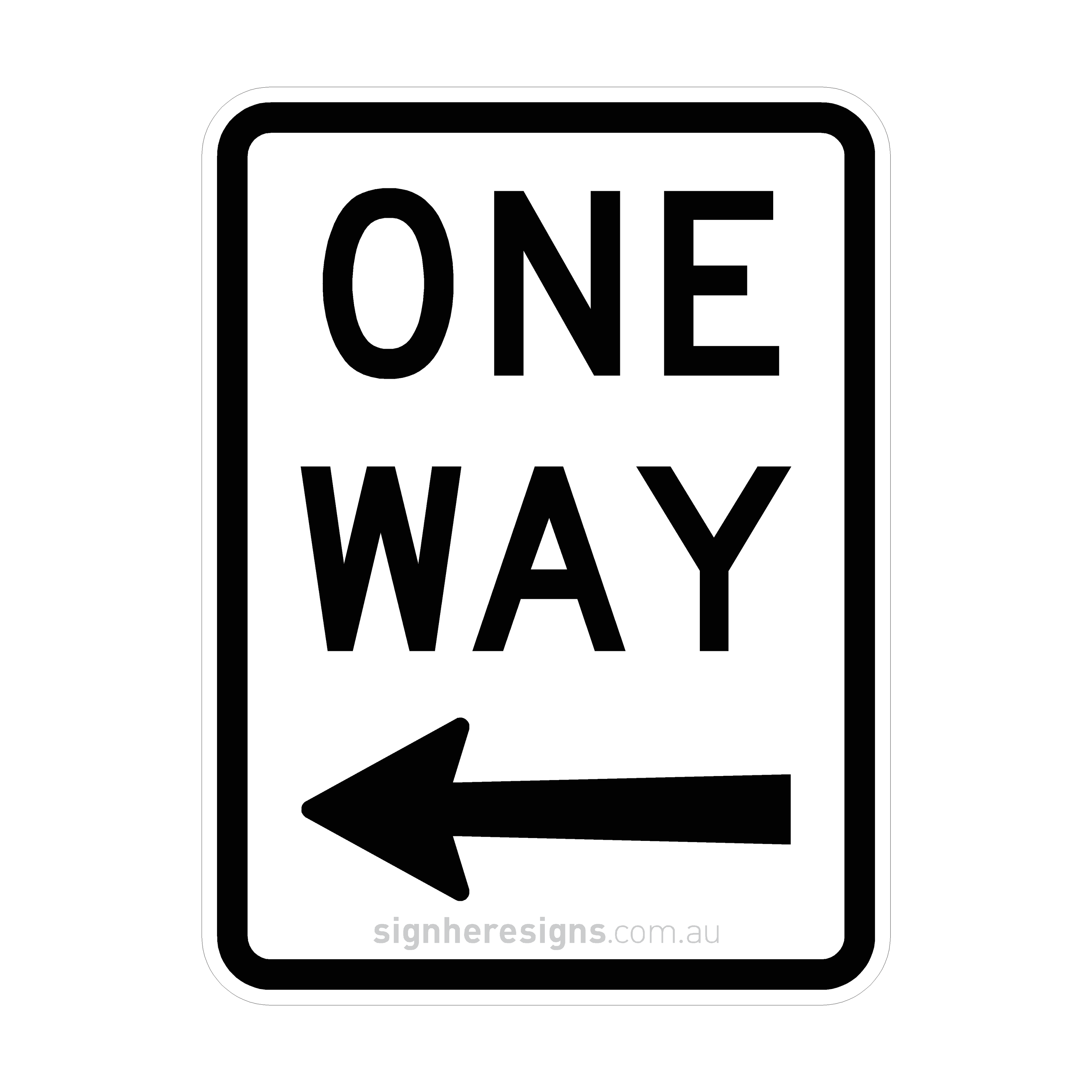 R2-2(L) One Way Left - Traffic Sign