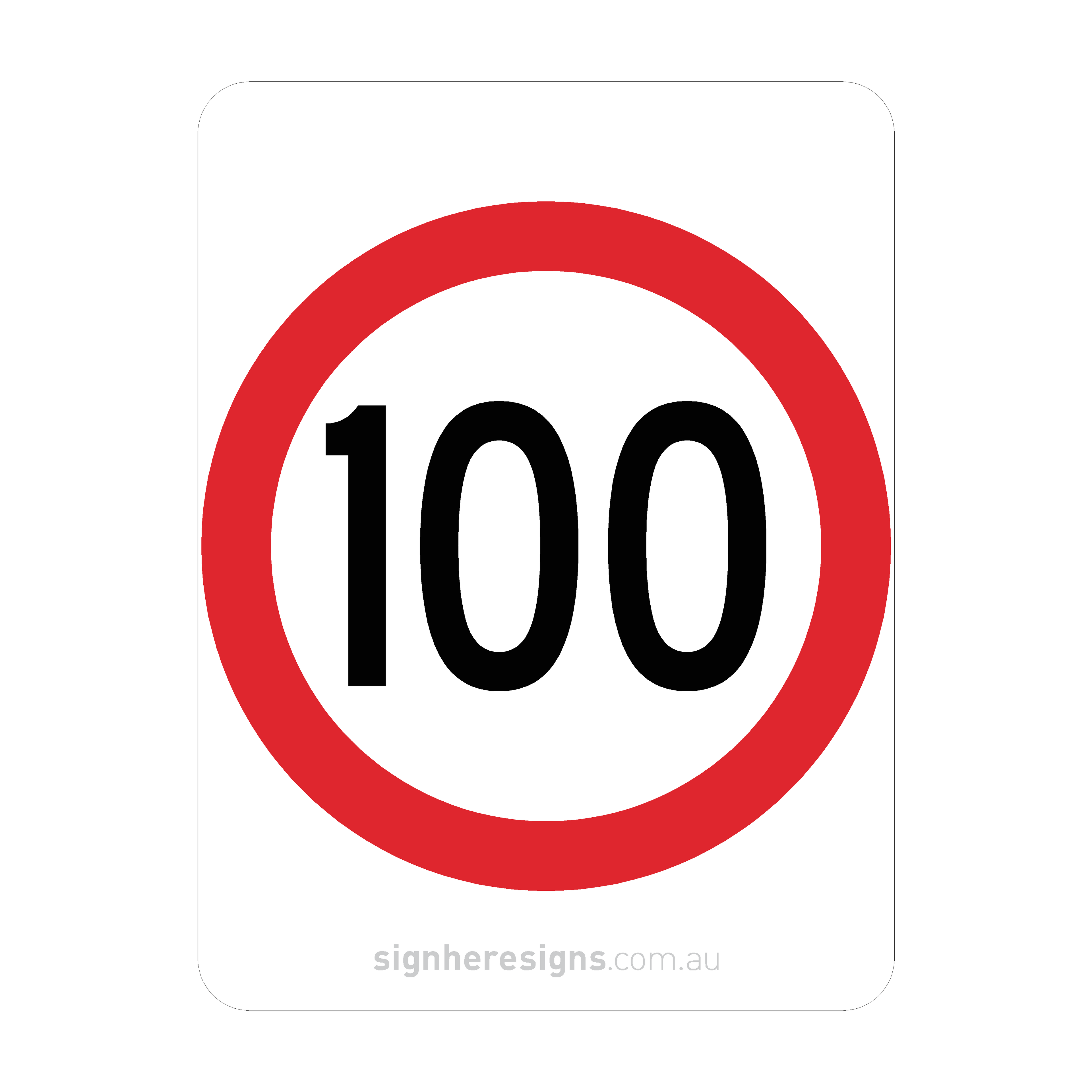 R4-1 Speed Restriction - Traffic Sign