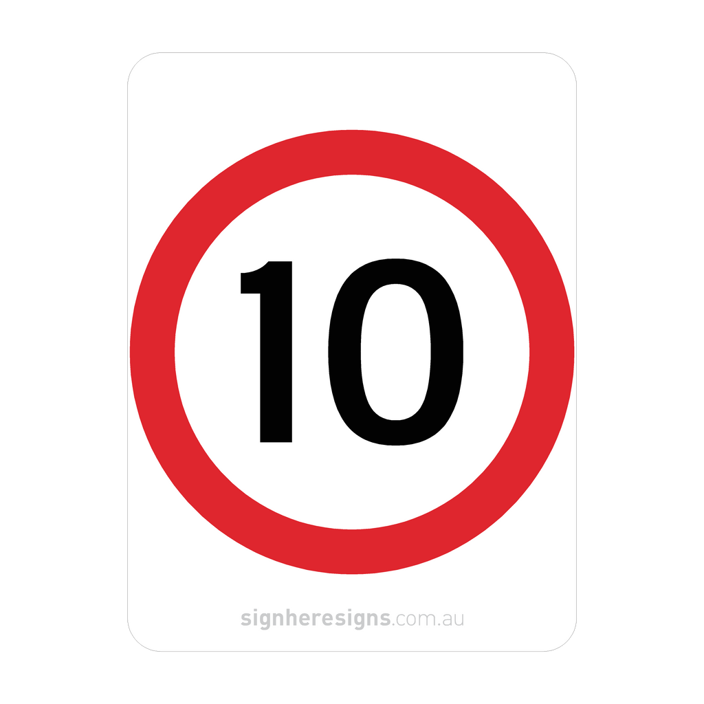 R4-1 Speed Restriction - Traffic Sign