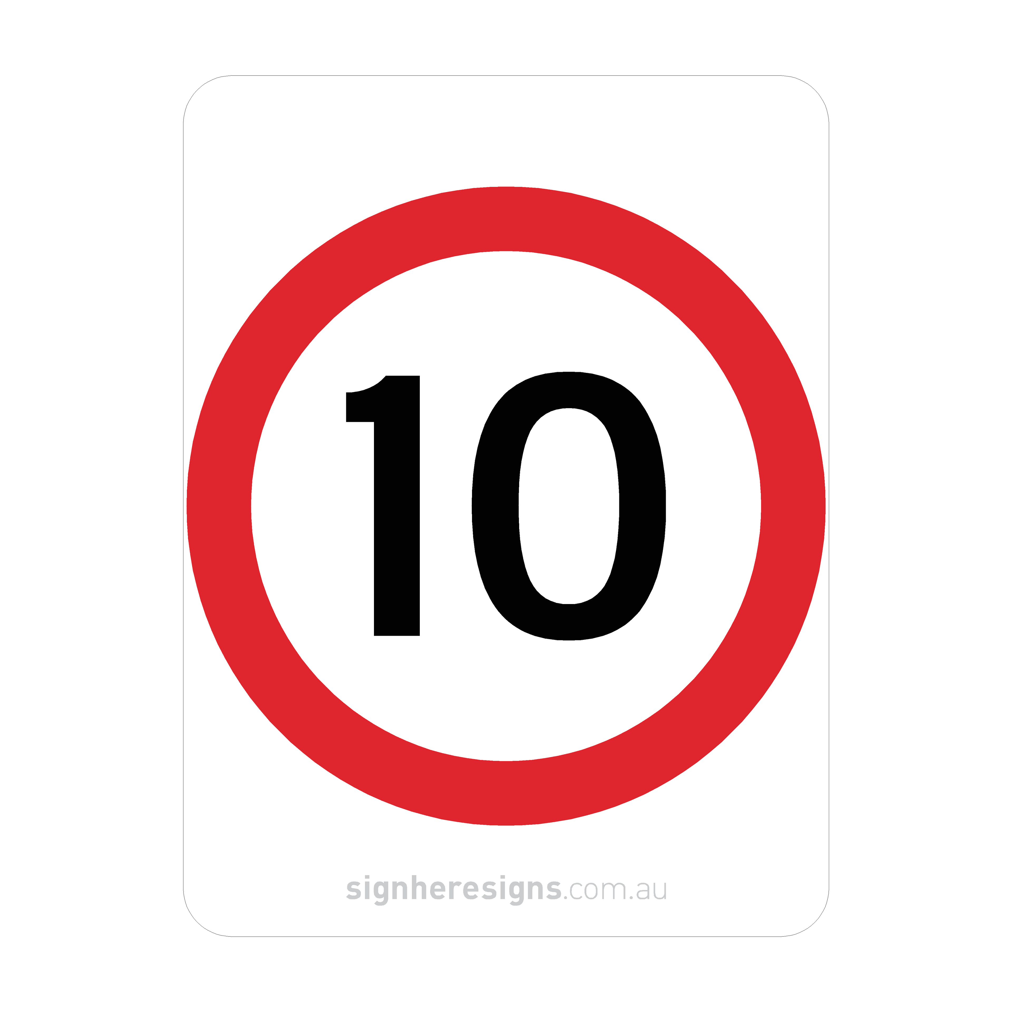 R4-1 Speed Restriction - Traffic Sign