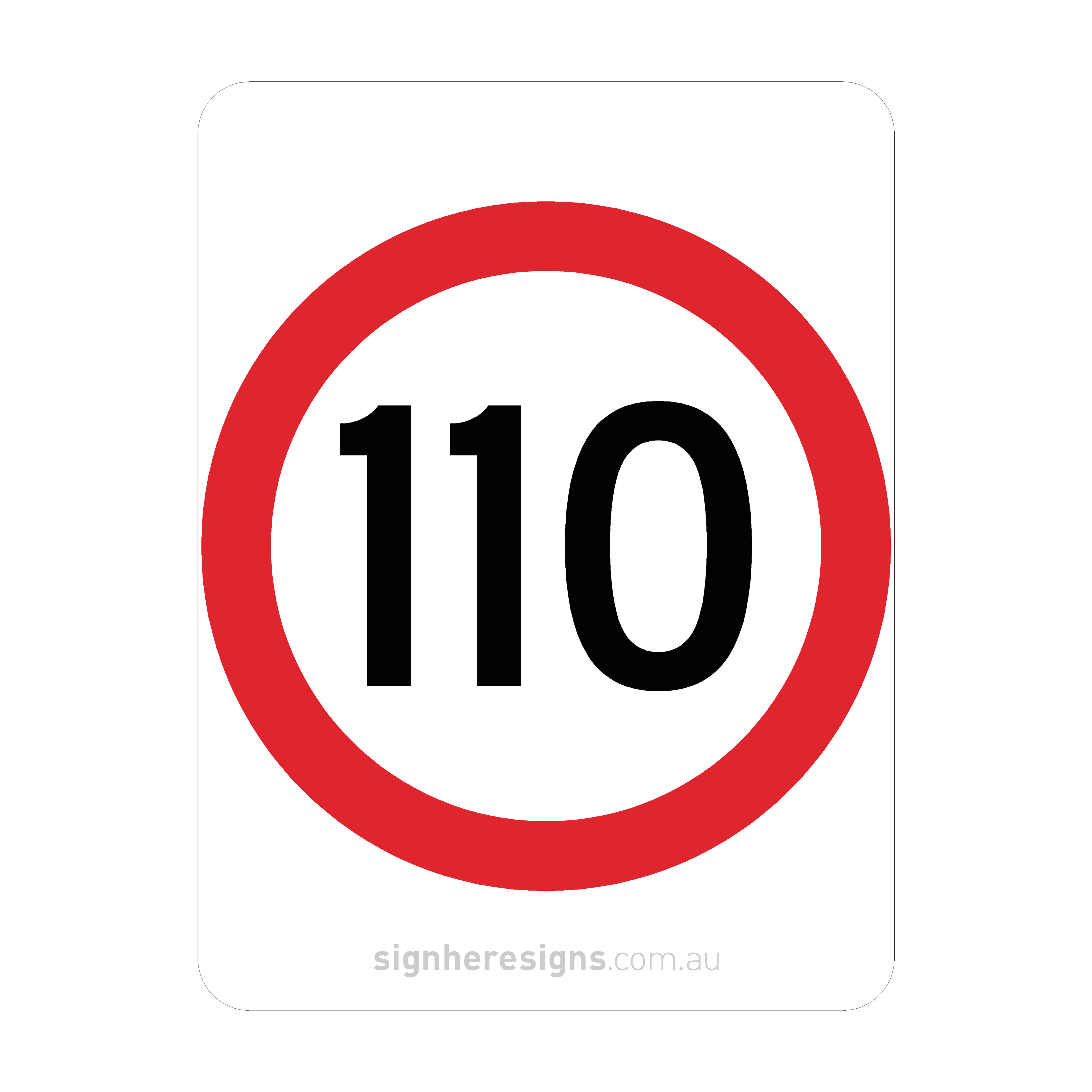R4-1 Speed Restriction - Traffic Sign