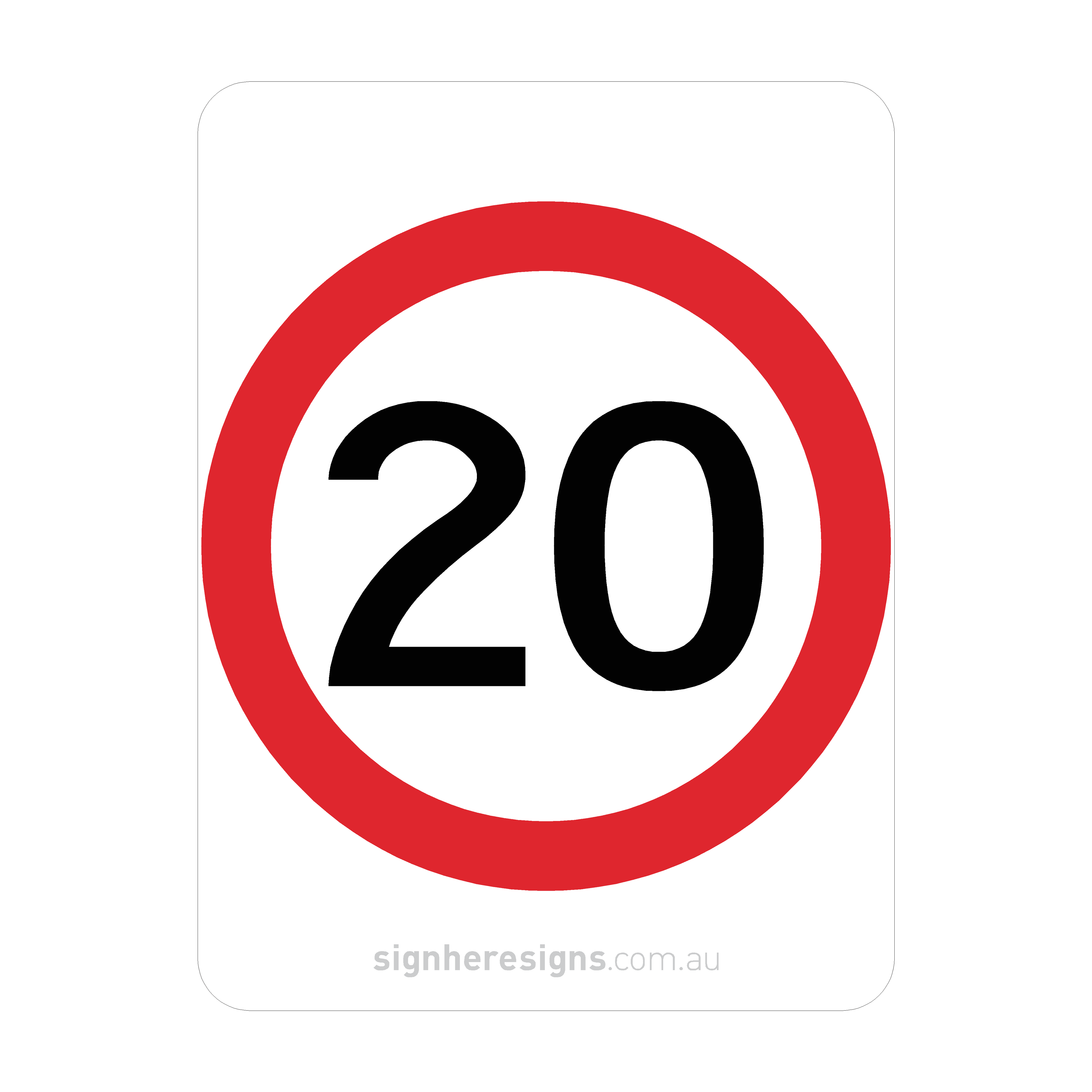 R4-1 Speed Restriction - Traffic Sign