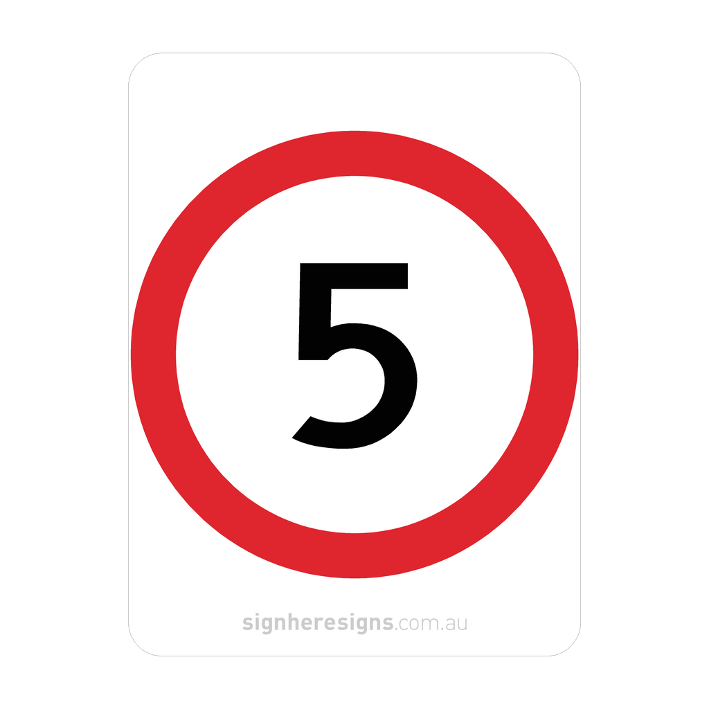 R4-1 Speed Restriction - Traffic Sign