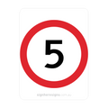 R4-1 Speed Restriction - Traffic Sign