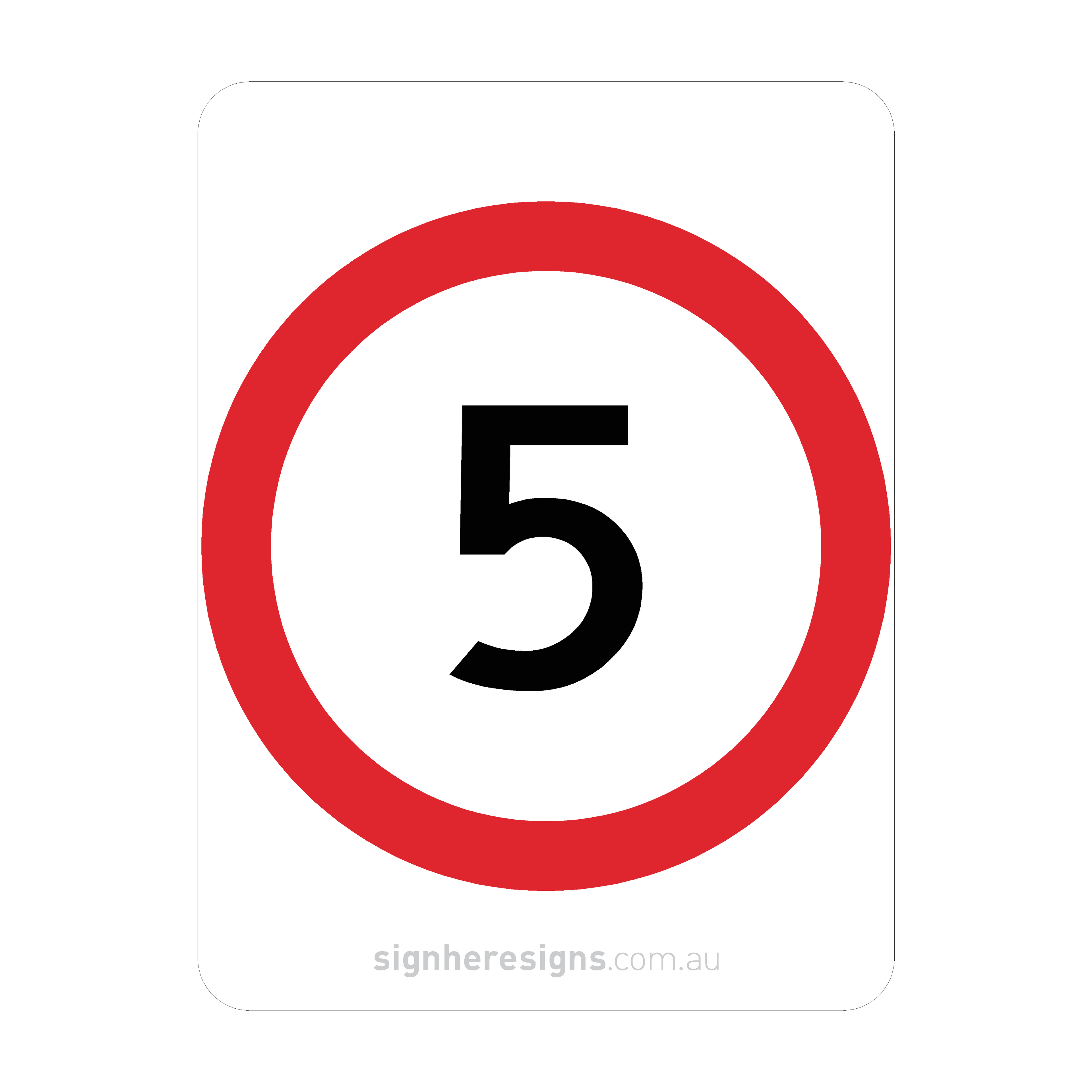 R4-1 Speed Restriction - Traffic Sign
